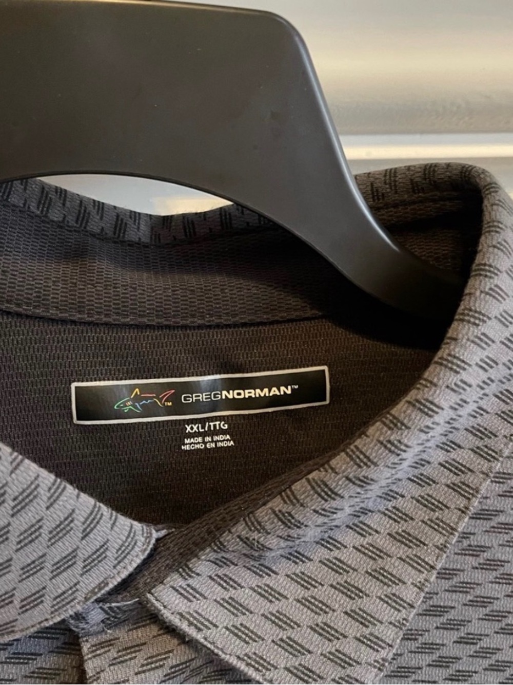 Greg Norman Collection Gray Textured Men's Polo